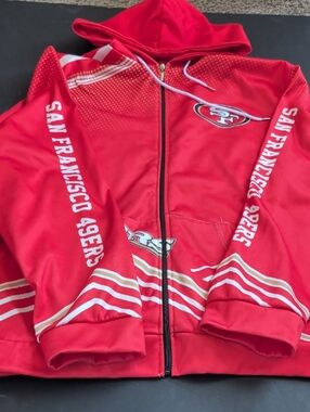 Source Unknown Red San Francisco 49ers Full-Zip Hooded Jacket